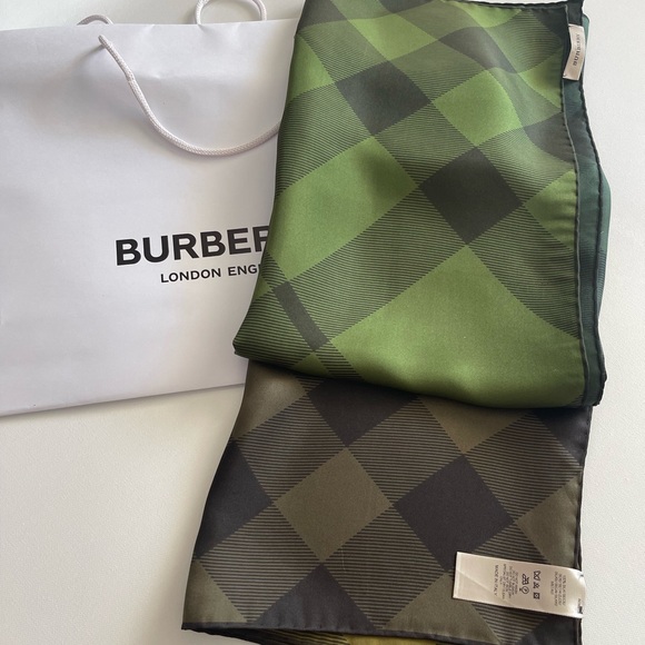 Burberry Accessories - BURBERRY Authentic Silk Scarf Square